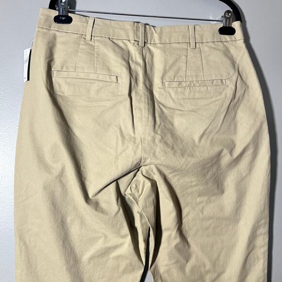 GAP Slim Ankle Khaki Pants Size 16 Women’s Tan Stretch Chino NWT Workwear - Picture 7 of 9